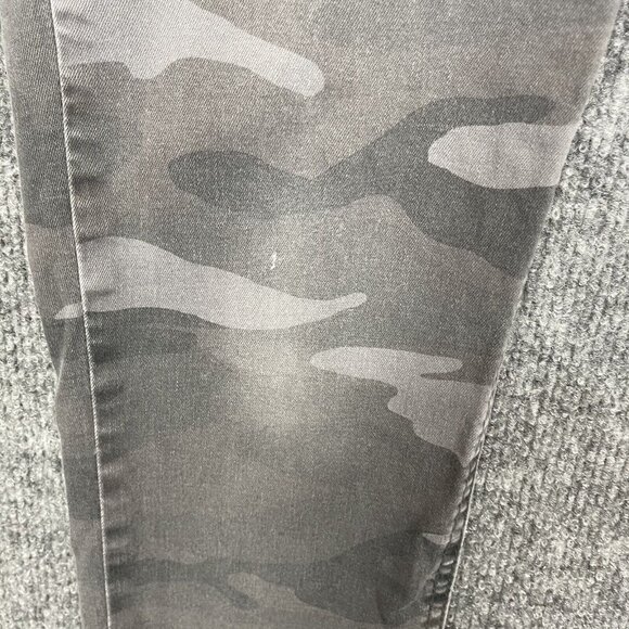 Democracy Pants Womens 8 Grey Camouflage Ab Solution Slimming Panel Skinny - Picture 15 of 16